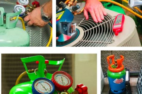 carga de gas aire acondicionado