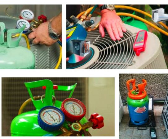 carga de gas aire acondicionado