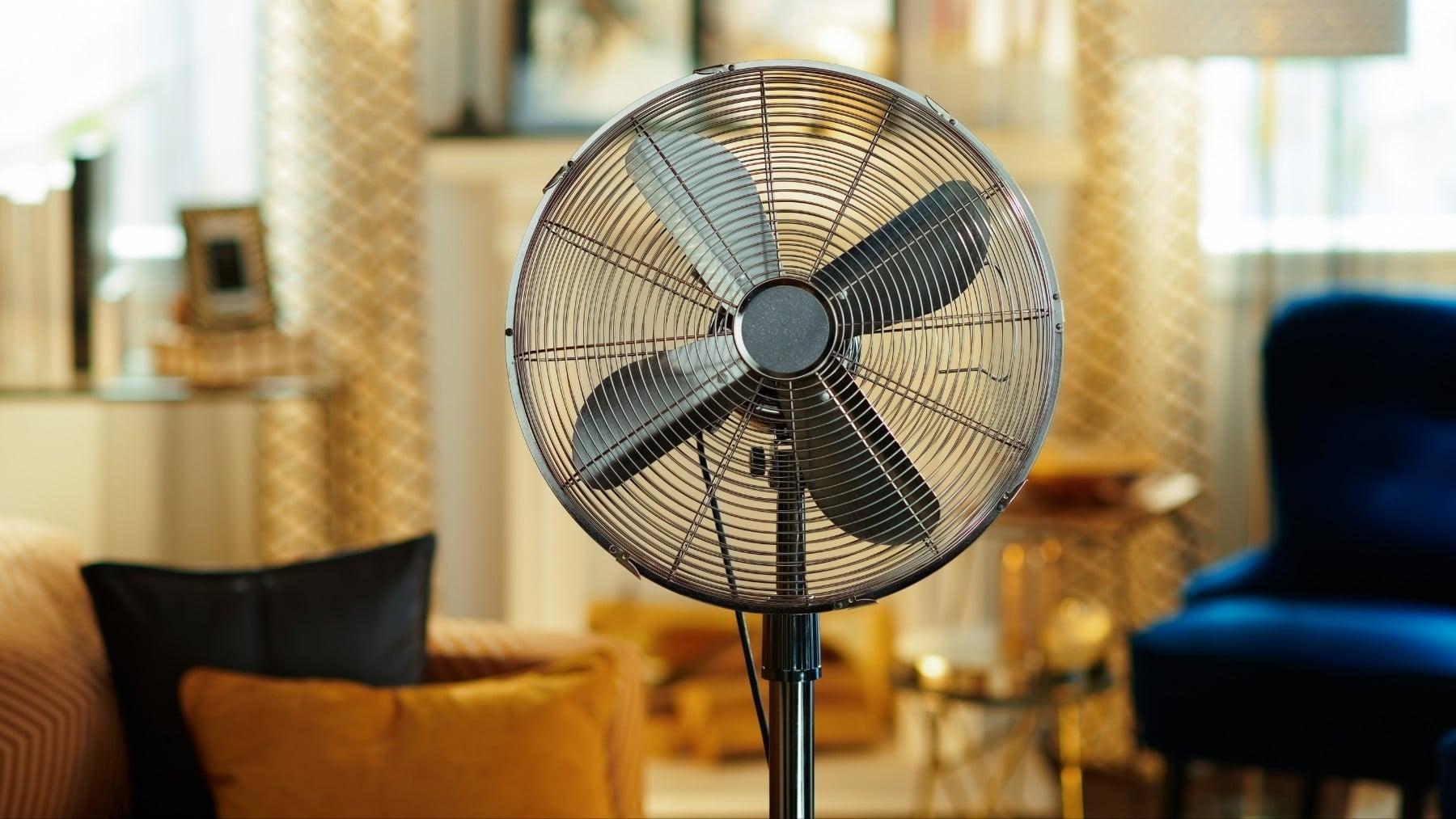 Detalle de ventilador doméstico