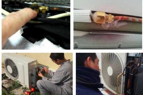 fuga de gas en el aire acondicionado