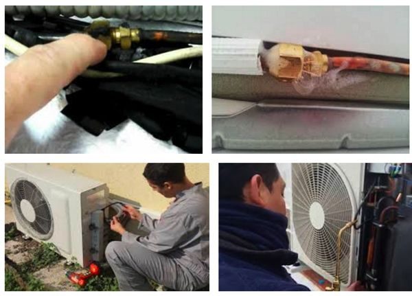 fuga de gas en el aire acondicionado