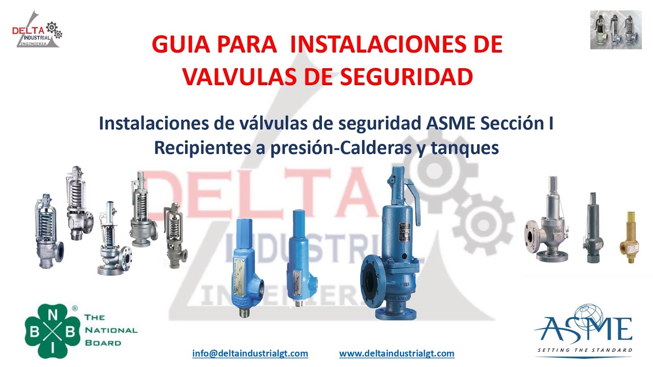 Guía para la instalación y mantenimiento de válvulas de alivio.
