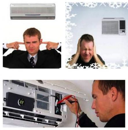 aire acondicionado hace ruido